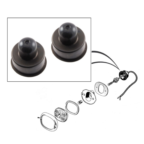 Metro Moulded Parts - Parking Light Socket Rubber Boot