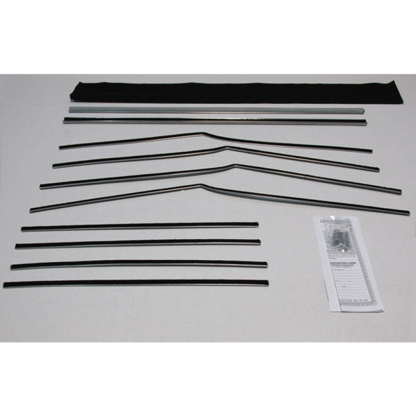 RePops - Beltline Weatherstrip & Window Channel - 12 Piece Complete Kit