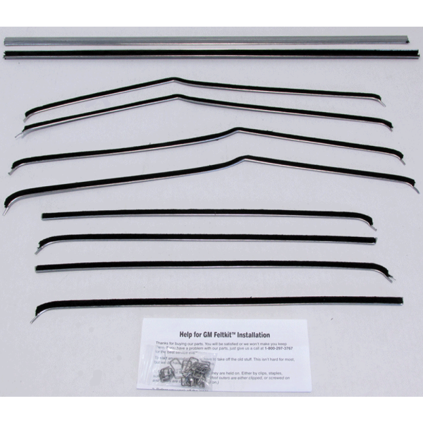 RePops - Beltline Weatherstrip & Window Channel - 10 Piece Kit