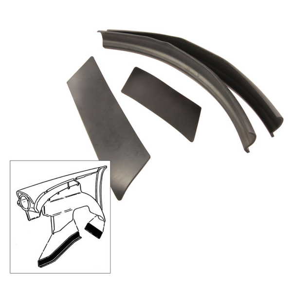 Dennis Carpenter - Front Fender Splash Apron Seal Kit