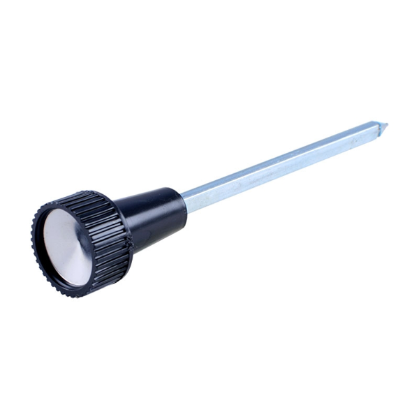 Dennis Carpenter - Headlight Switch Knob With Shaft - Black With Silver Insert