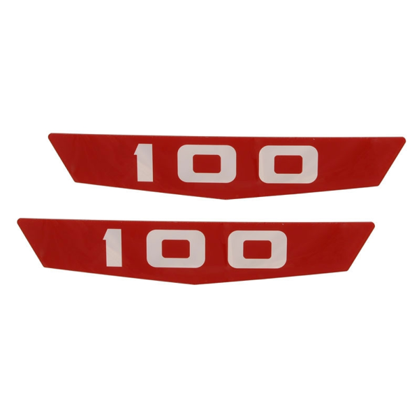 1963-1966 Ford F-350 Truck hood side emblem inserts.