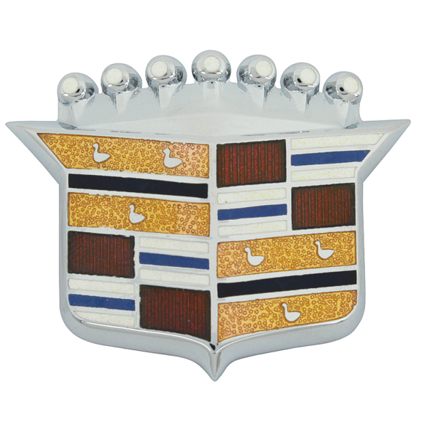 1967-68 Cadillac Crest Emblem On Hood.