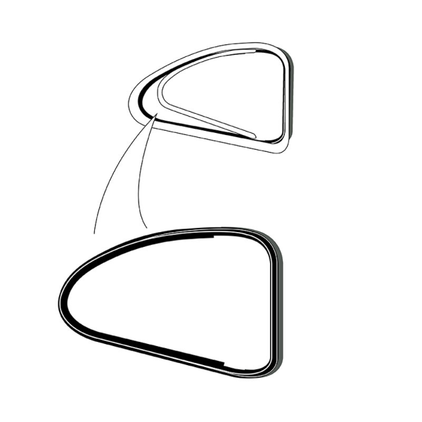 1950-51 Mercury Restoration Parts Rear Vent Window Seal - 0M-7229904-PR