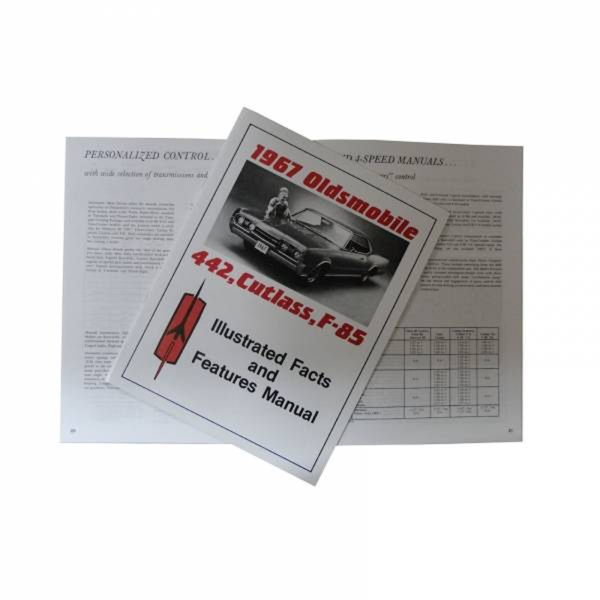 1967 Oldsmobile Restoration Parts Facts & Features Manual - Part #MP0359.