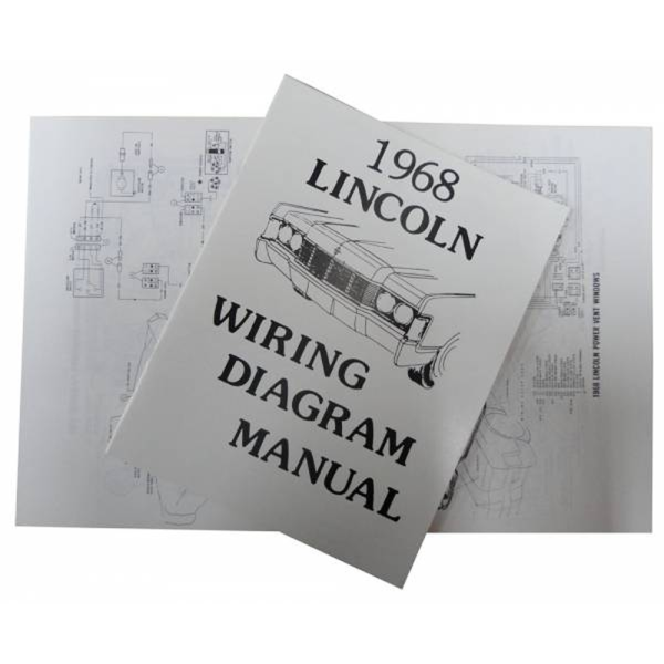 1968 Lincoln Continental Restoration Parts Wiring Diagram Manual - MP0255.