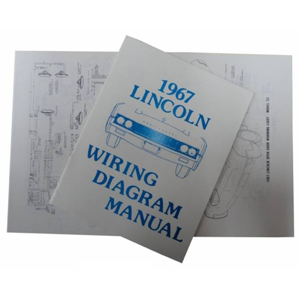 1967 Lincoln Continental Restoration Parts Wiring Diagram Manual - Part #MP0254.