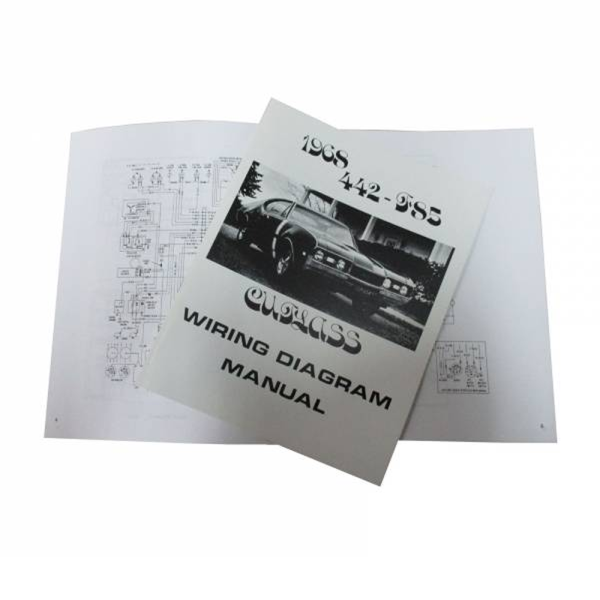 1968 Oldsmobile Restoration Parts Wiring Diagram Manual - MP0228