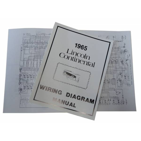 1965 Lincoln Restoration Parts Wiring Diagram Manual - MP0055.