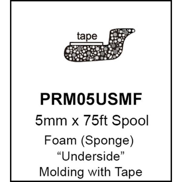 Universal Underside Glass Molding - 5mm - Part #41-001-FT