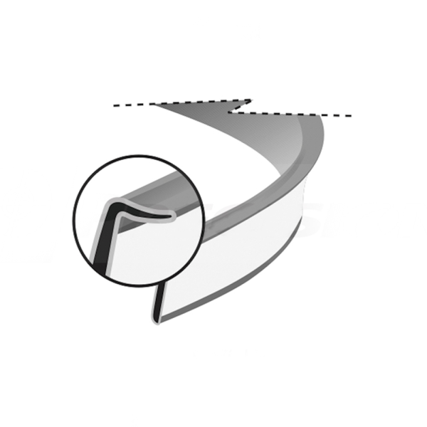 Universal Glass Molding - Part #41-014-RL.