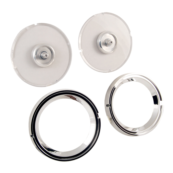 1964 Ford Restoration Parts Fuel & Temperature Gauge Lens & Bezel Kit - Part #C4AZ-10B890-KIT