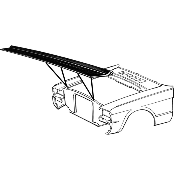 1960-63 Ford Falcon Restoration Parts Radiator Support To Hood Seal - Part #C0DB-16238-A