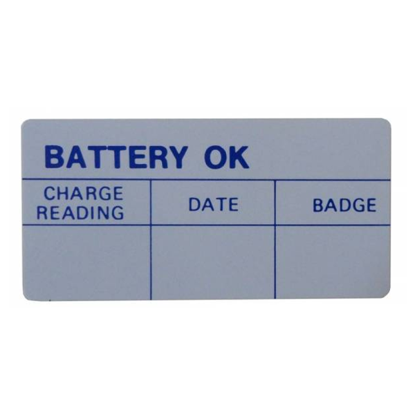 1960-63 Lincoln Continental Restoration Parts Battery Test Decal - DL0071