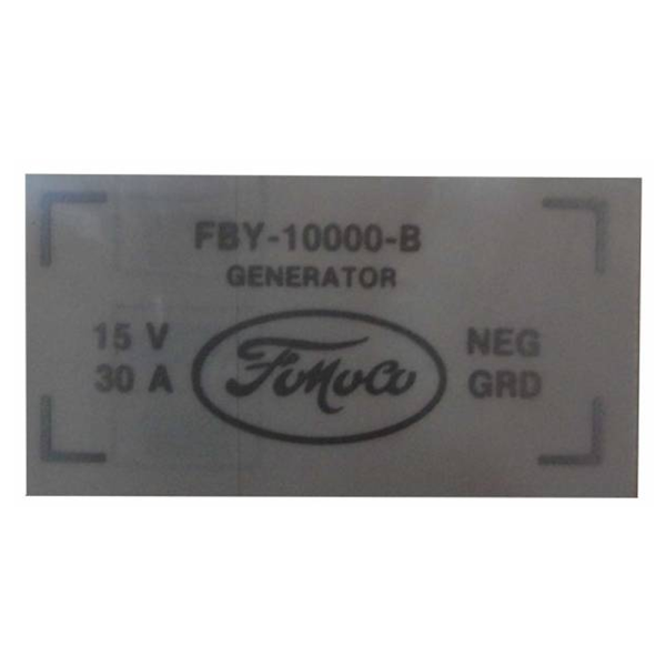 1956 Lincoln Continental Restoration Parts Generator Decal - DL0089.