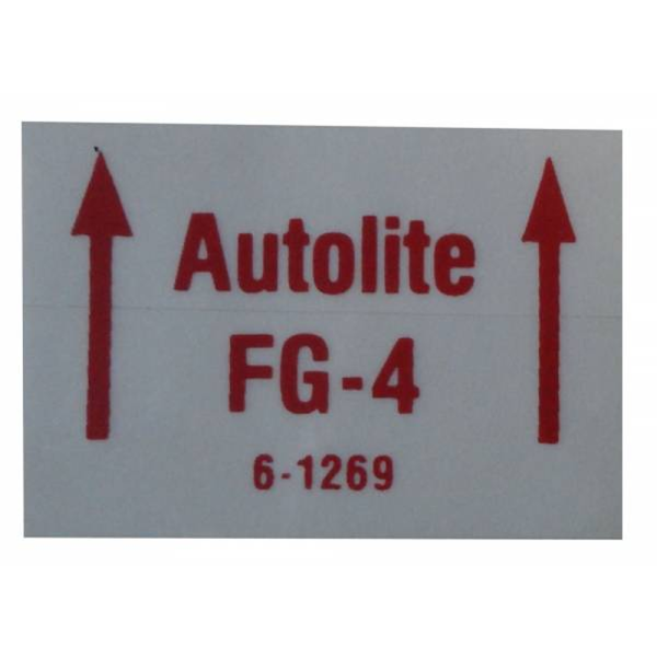 1965-67 Lincoln Restoration Parts Fuel Filter Decal - DL0255.