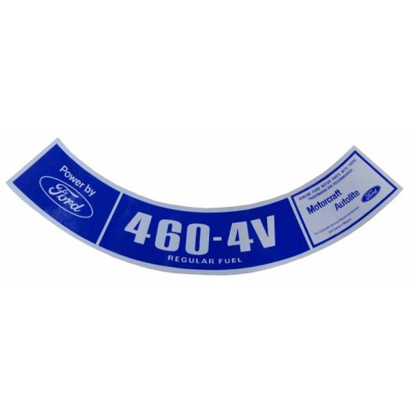 1974-75 Lincoln Restoration Parts Air Cleaner Decal - Part #DL0274.