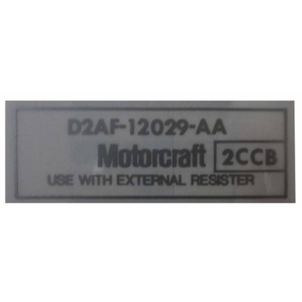 1972-75 Lincoln Restoration Parts Motorcraft Coil Decal - DL0336