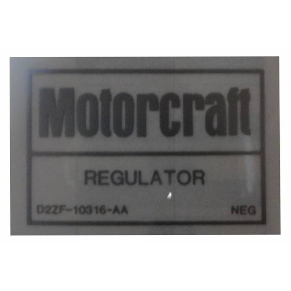 1972-80 Lincoln Restoration Parts Voltage Regulator Decal - DL0337