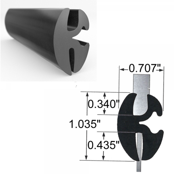 Windshield, Rear Window & Fixed Glass Seals Windshield / Rear Window / Fixed Glass Seal - 38-002W.