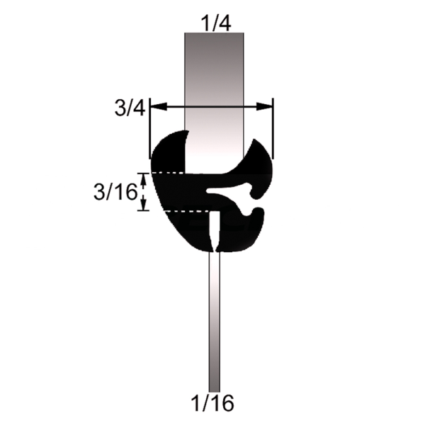 Windshield, Rear Window & Fixed Glass Seals Windshield / Rear Window / Fixed Glass Seal - 38-017W.