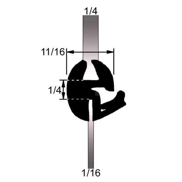 Windshield, Rear Window & Fixed Glass Seals Windshield / Rear Window / Fixed Glass Seal - 38-019W.