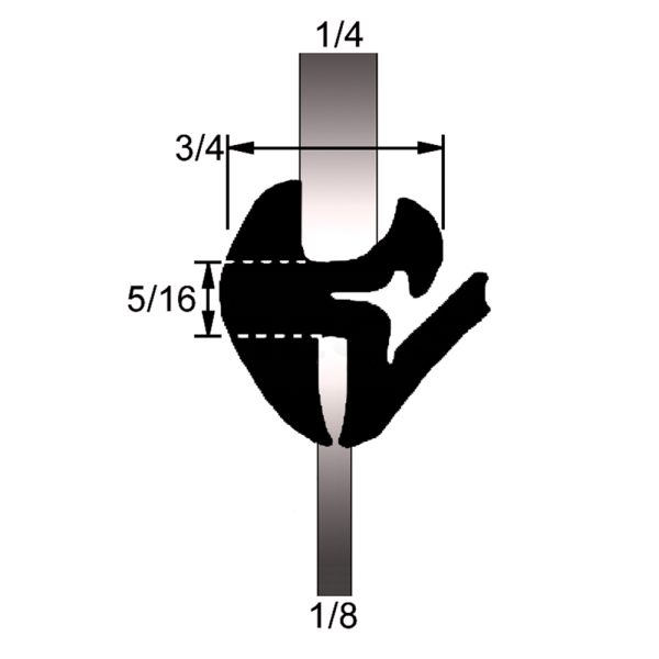Fixed Glass Seal For Automotive, Marine, RV, Industrial Use & More - Part #38-024W.