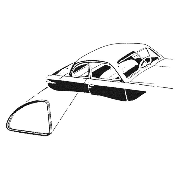 1949-51 Ford Restoration Parts Fixed Quarter Window Seal - #0A-7030248-PR.