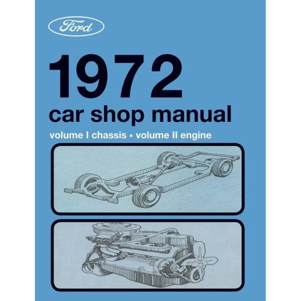 1972 Ford Car Shop Manual 5 Volumes - Part #DPRF-23-72SM.