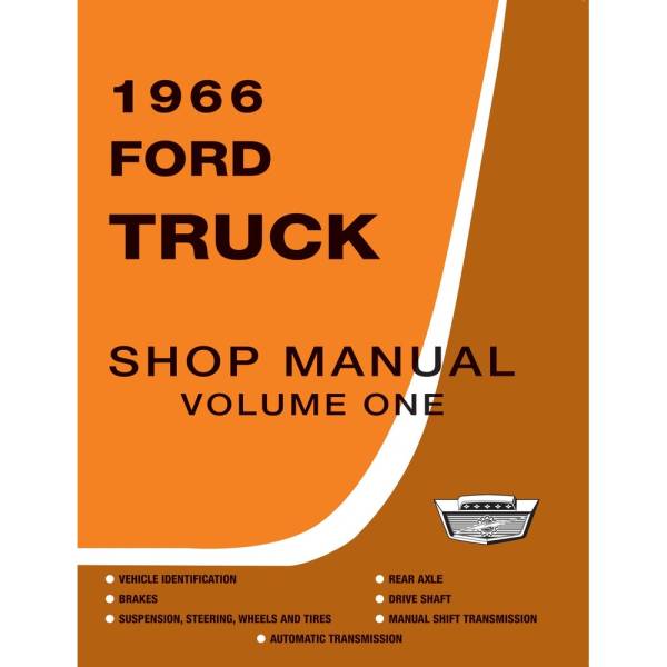 1966 Ford Truck Shop Manual (4 Volume Set) - Part #DPRF-92-66TSM.