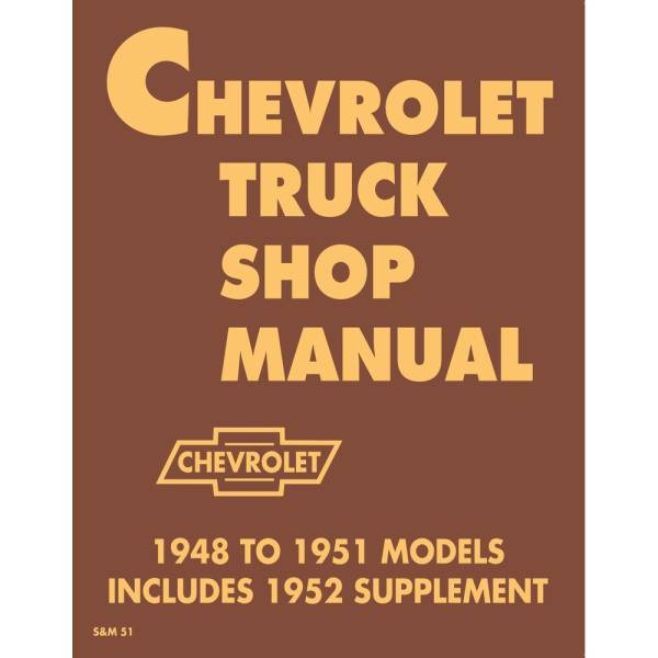1948-53 Chevrolet Truck Shop Manual - Part #DPRGM-75-53TSM.