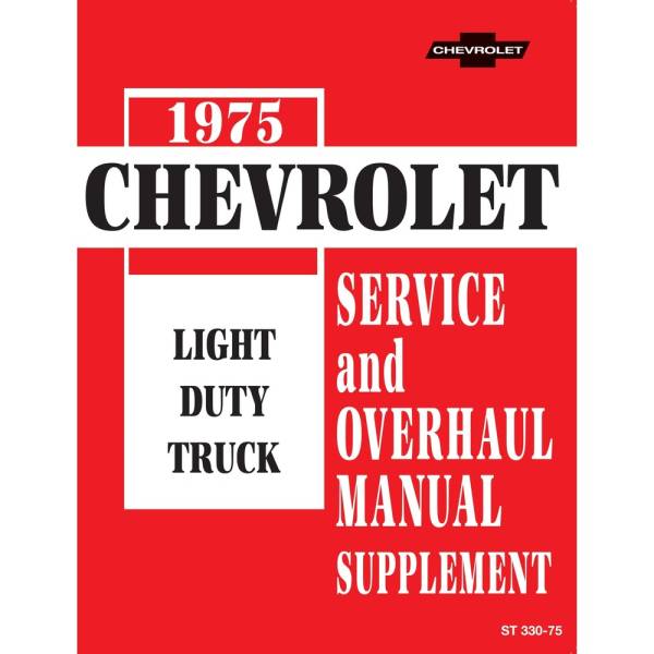 1975 Chevrolet Truck & Blazer Service & Overhaul Manual Supplement - Part DPRGM-153-75SOM-SUP.
