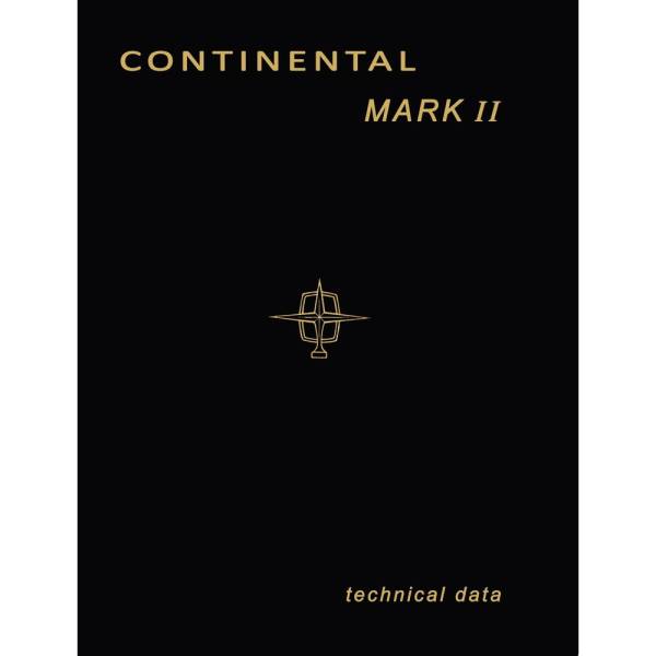 1956-57 Continental Mark II Manual (Print) - Part #DPRF-56-56SM-7187-II.