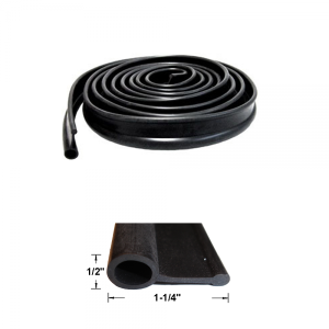 1947 - Body & Chassis - Rubber The Right Way - Multi-Purpose Bulb Seal - 1-1/4" Wide 1/2" Bulb