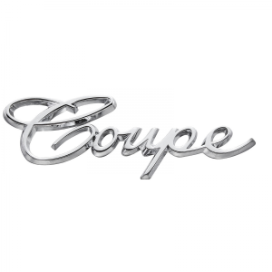 Rubber The Right Way - "Coupe" Emblem - On Rear Quarter Panel