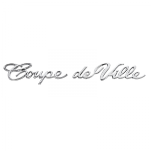 "Coupe deVille" Emblem - On Rear Quarter Panel