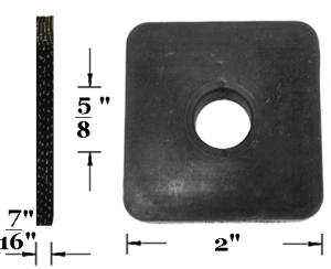 1940 - Body & Chassis - Rubber The Right Way - Body Mounting Pad