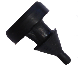 Products - Windows - Rubber The Right Way - Rubber Stem Bumper - 3/16" Sheet Metal Hole - 7/16"  Diameter Head - 5/32" Head Height
