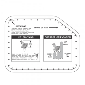 Rubber The Right Way - Door Seal Kit - Front - Image 2