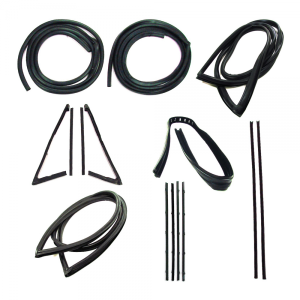 Master Weatherstrip Kit - With Large Back Window / With Windshield Trim / With Black Beltline
