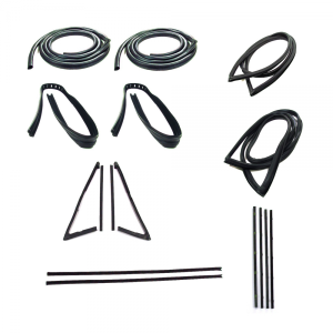 Master Weatherstrip Kit - With Large Back Window / With Windshield Trim / With Chrome Beltline