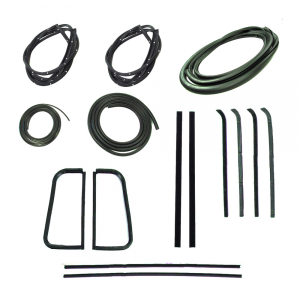 Rubber The Right Way - Master Weatherstrip Kit - Without Chrome Windshield Trim