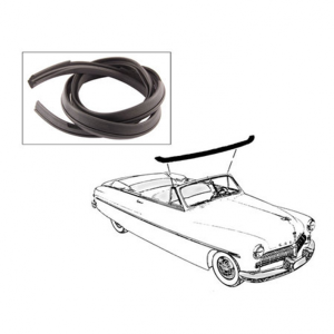 Rubber The Right Way - Header Bow Seal - On Windshield Frame
