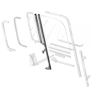 Rubber The Right Way - Vent Window Division Bar Assembly - Complete RH - Image 2