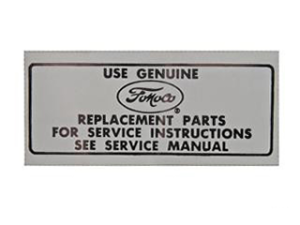 Air Cleaner Service Decal