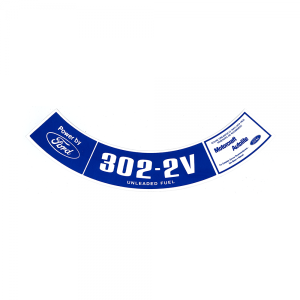 Air Cleaner Decal - 302-2V
