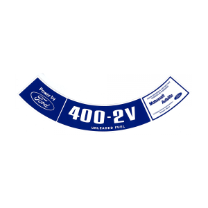 Air Cleaner Decal - 400-2V
