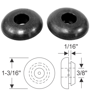 Rubber The Right Way - Grommet - 11/16" SM Hole - 5/16" Center Hole - 1-3/16" OD - Image 2