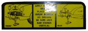 1944 - Decals - Rubber The Right Way - Jack Instructions Decal