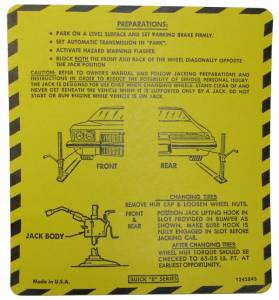 1974 - Decals - Rubber The Right Way - Jack Instructions Decal
